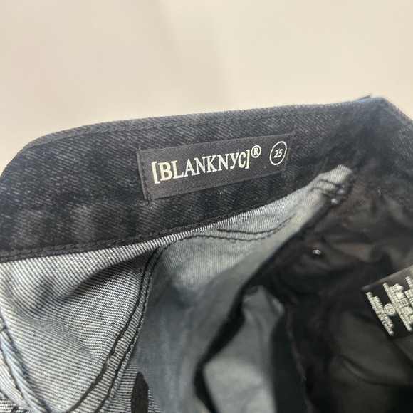 Blank NYC Black Velvet Denim Maxi Pencil Midi Skirt with Slit NWT - Picture 8 of 9